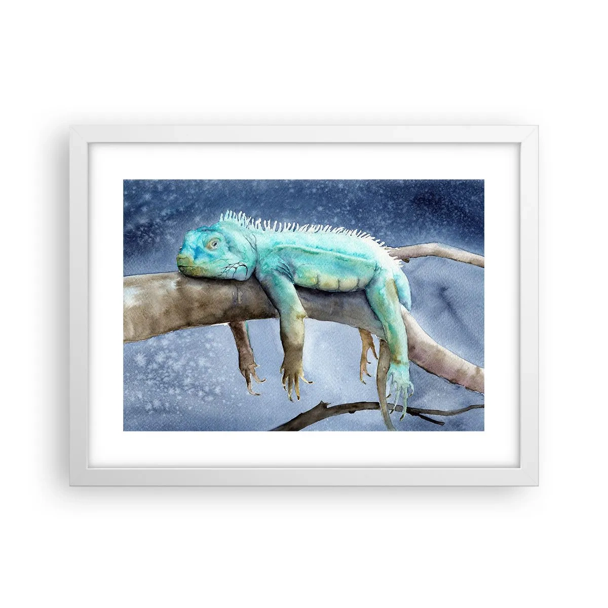 Affiche dans un cadre blanc - Poster - Tout va bien! - 40x30 cm
