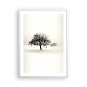 Affiche dans un cadre blanc - Poster - Un rêve hivernal - 50x70 cm