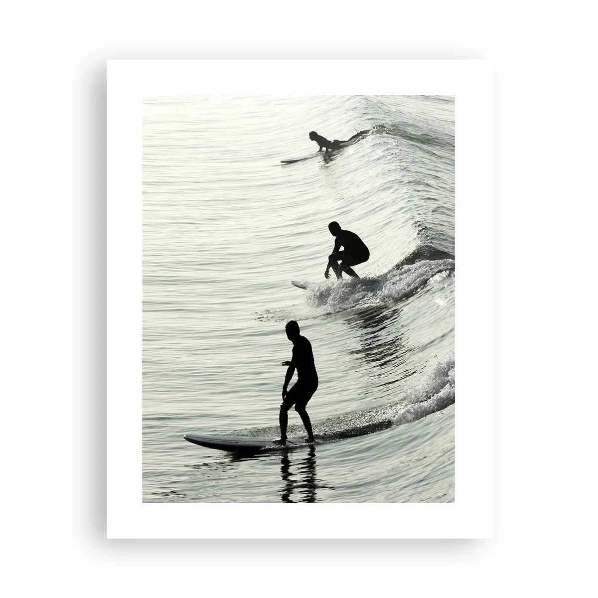 Affiche - Poster - A la rencontre de la vague - 40x50 cm