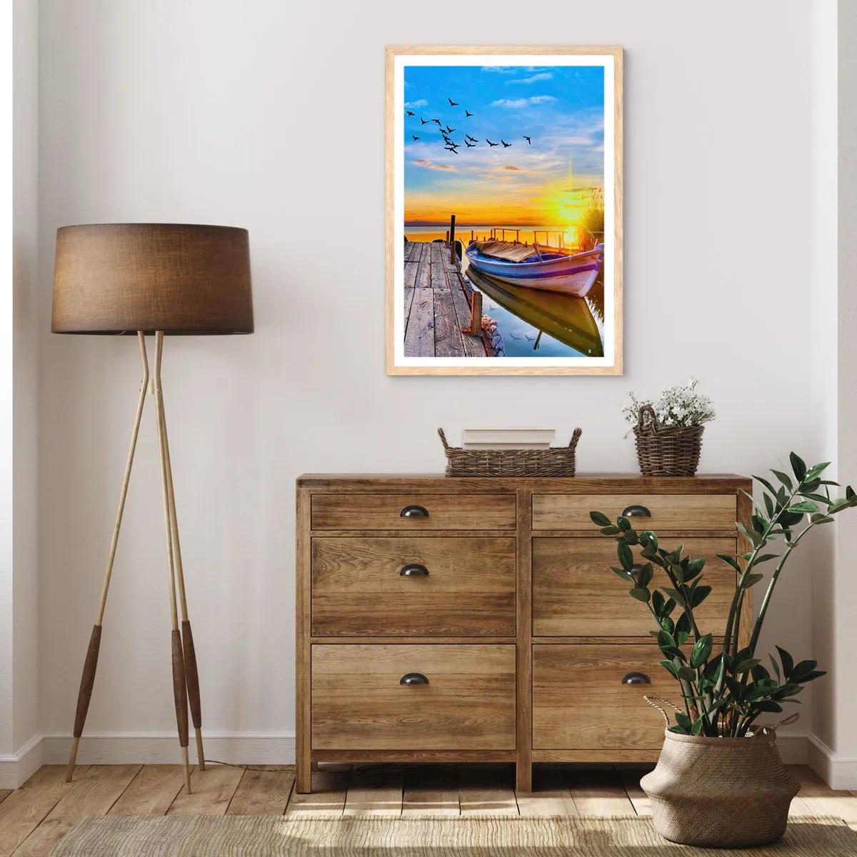 Affiche dans un chêne clair - Poster - Au revoir, à demain - 40x50 cm