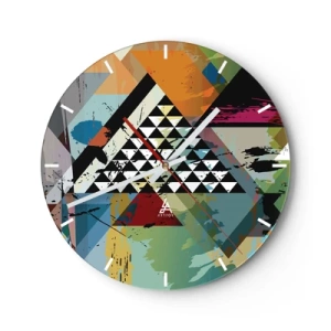 Horloge murale - Pendule murale - Comme c'est facile - 40x40 cm