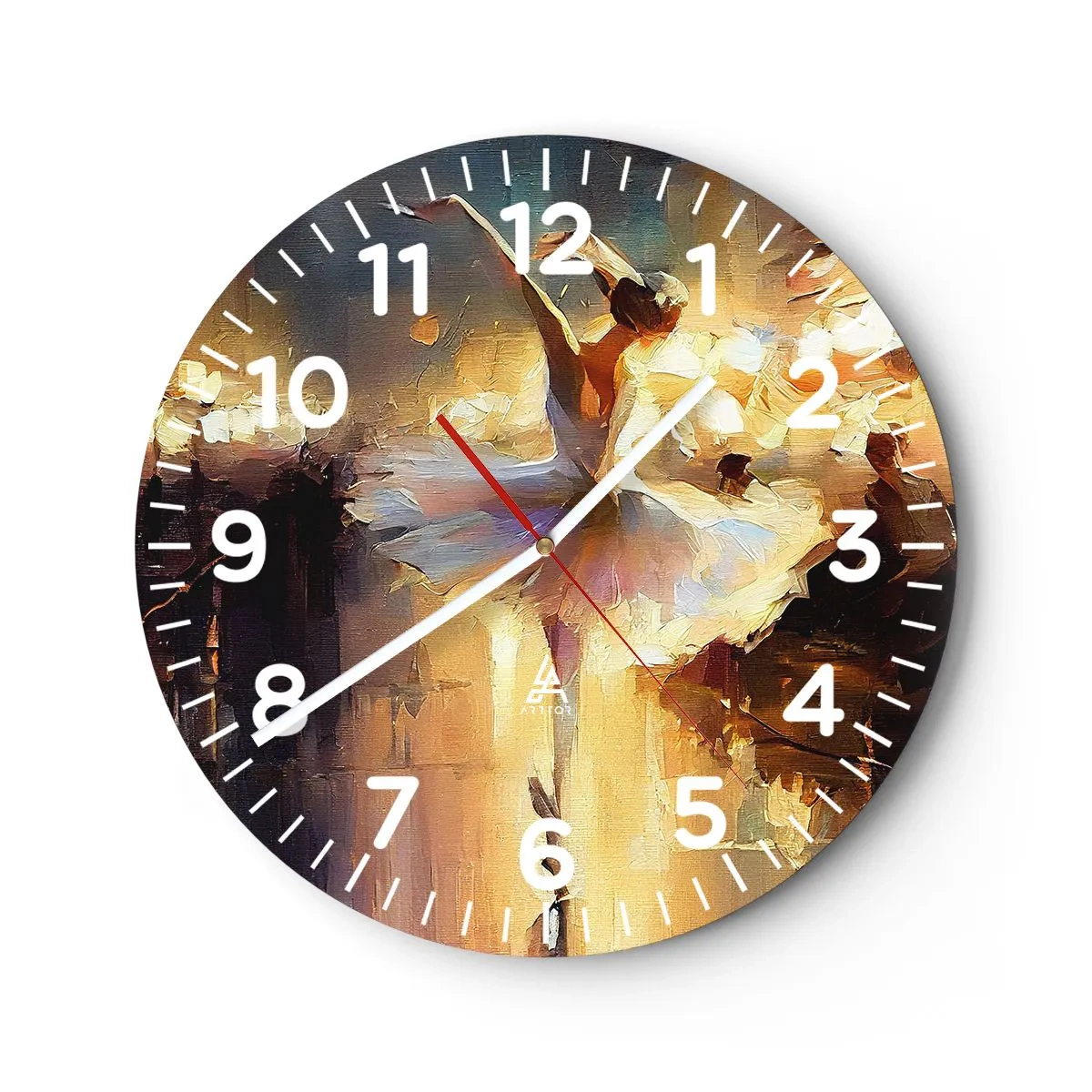 Horloge murale - Pendule murale - Miracle dans la rue - 40x40 cm