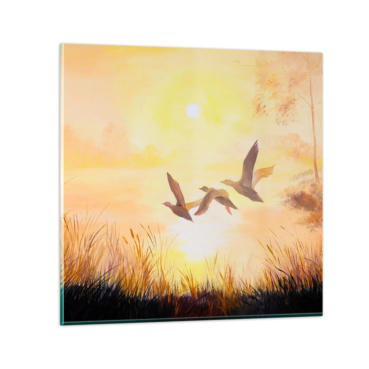 Impression sur verre - Image sur verre - Le début d'un long voyage - 40x40 cm