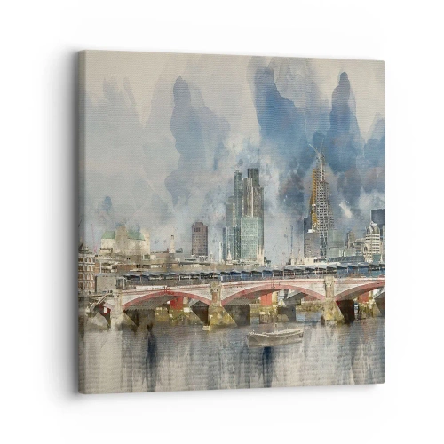 Impression sur toile - Image sur toile - Londres dans toute sa splendeur - 30x30 cm