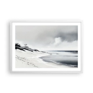 Affiche dans un cadre blanc - Poster - Ensemble depuis toujours - 70x50 cm