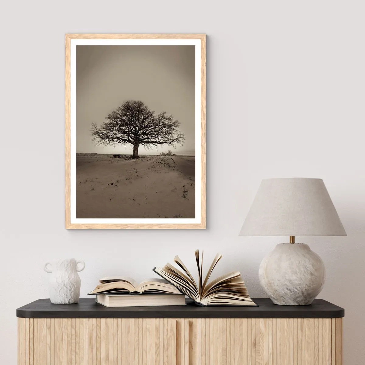 Affiche dans un chêne clair - Poster - D'ici à l'éternité - 30x40 cm