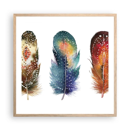 Affiche dans un chêne clair - Poster - Rituels, cérémonies, secrets - 60x60 cm