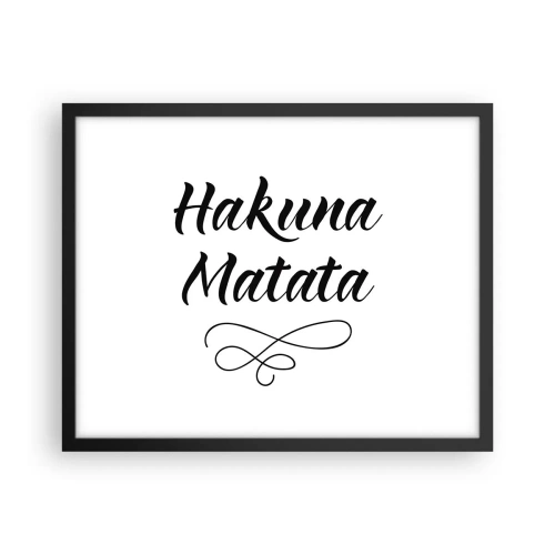 Affiche dans un cadre noir - Poster - Le meilleur conseil - 50x40 cm