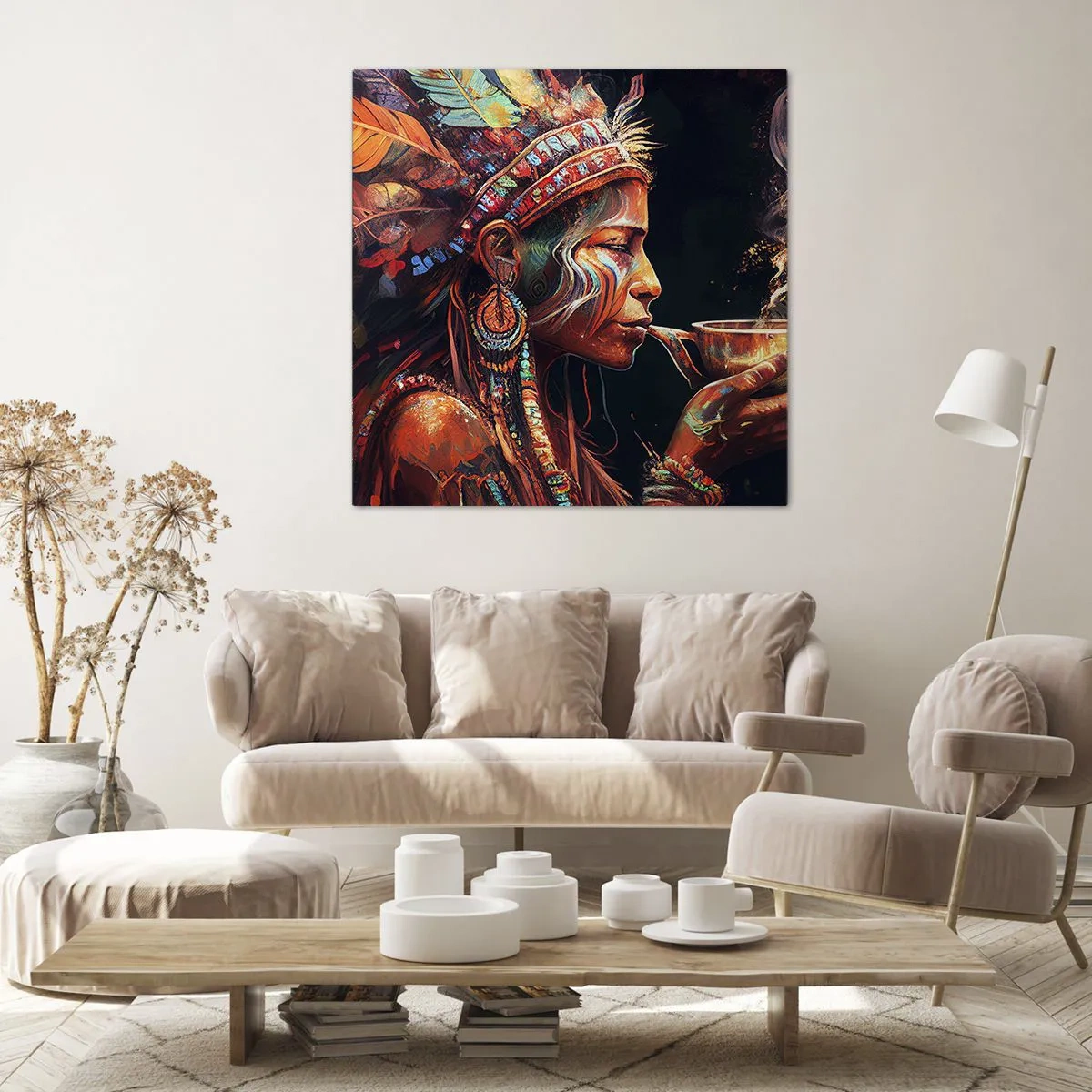 Impression sur toile - Image sur toile - Rituel magique - 40x40 cm