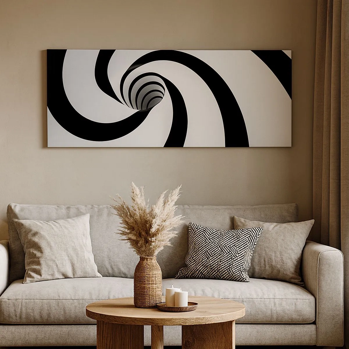 Impression sur toile - Image sur toile - Céder au vortex ? - 100x40 cm