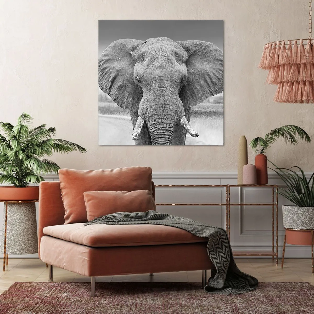 Impression sur toile - Image sur toile - Bienvenue dans mon monde - 50x50 cm