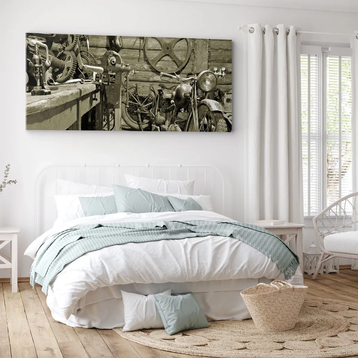 Impression sur toile - Image sur toile - Dans le hangar de l'oncle Władek - 100x40 cm