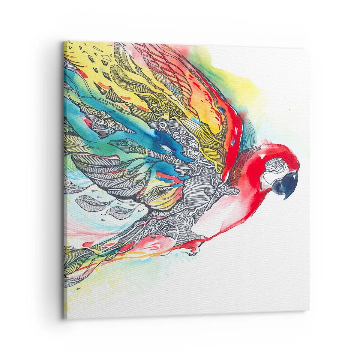Impression sur toile - Image sur toile - Vivez haut en couleurs - 50x50 cm