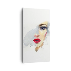 Impression sur toile - Image sur toile - Reflet dans une goutte d'eau - 55x100 cm