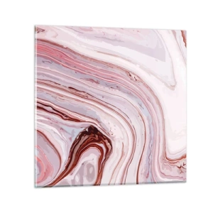 Impression sur verre - Image sur verre - Tout droit, puis tout en bas - 30x30 cm