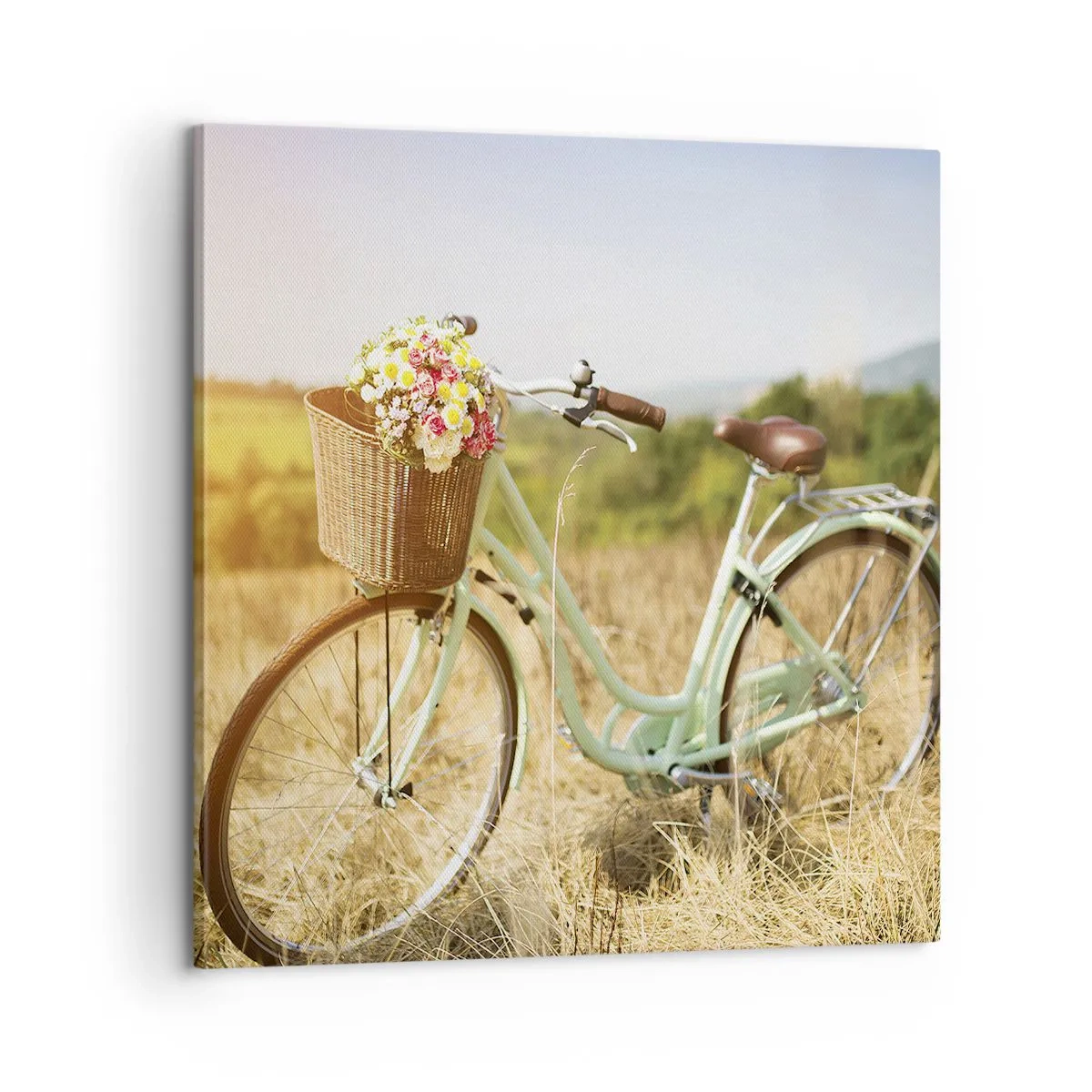 Impression sur toile - Image sur toile - Je vais rester un petit moment - 60x60 cm