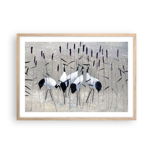 Affiche dans un chêne clair - Poster - Parmi les siens - 70x50 cm