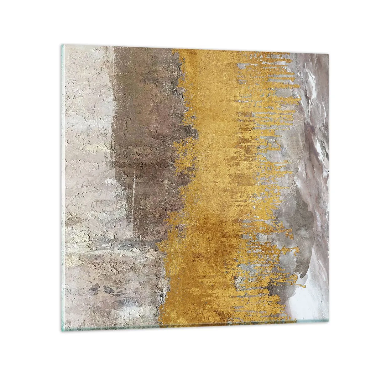 Impression sur verre - Image sur verre - Une explosion d'or - 60x60 cm