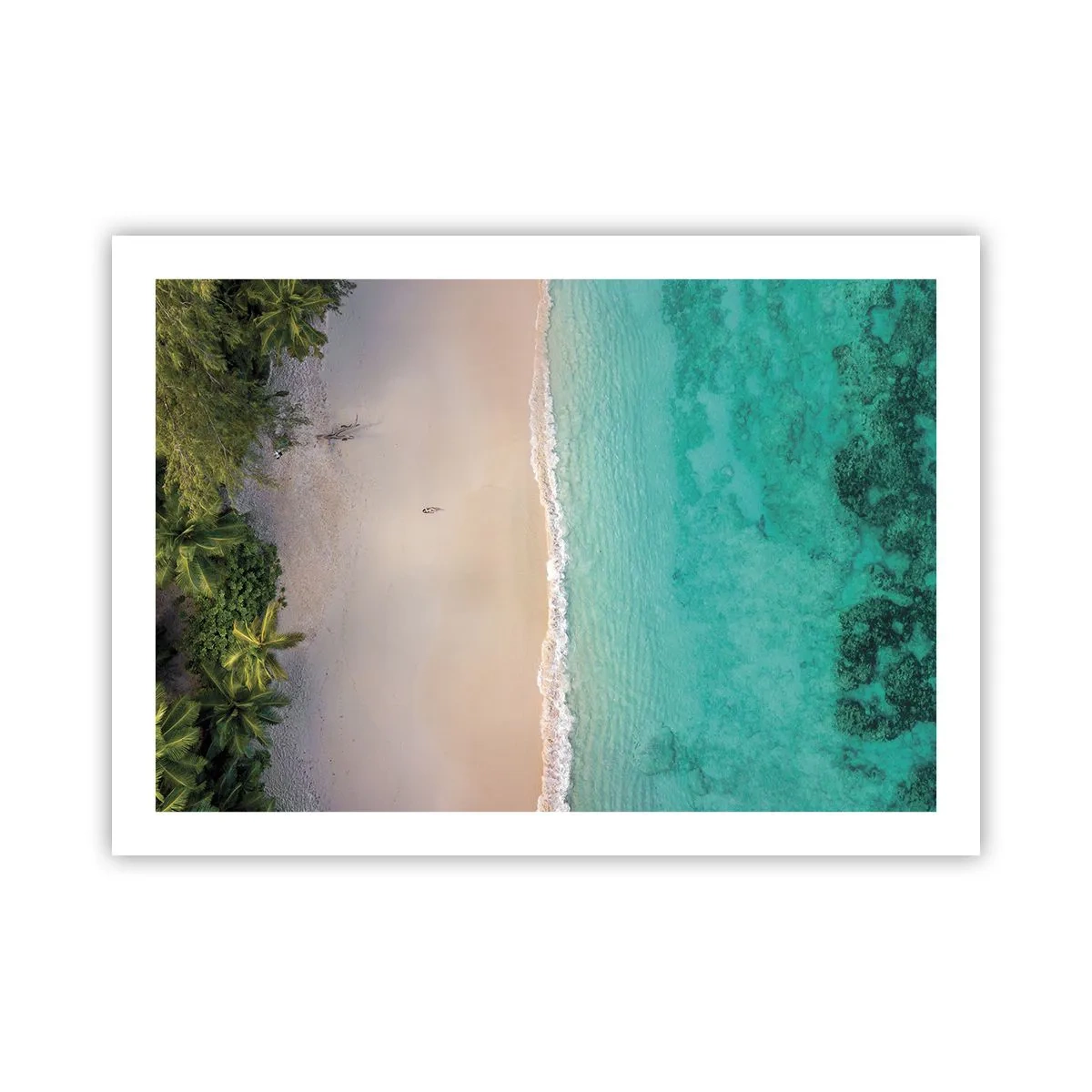 Affiche - Poster - Plage paradisiaque - 70x50 cm