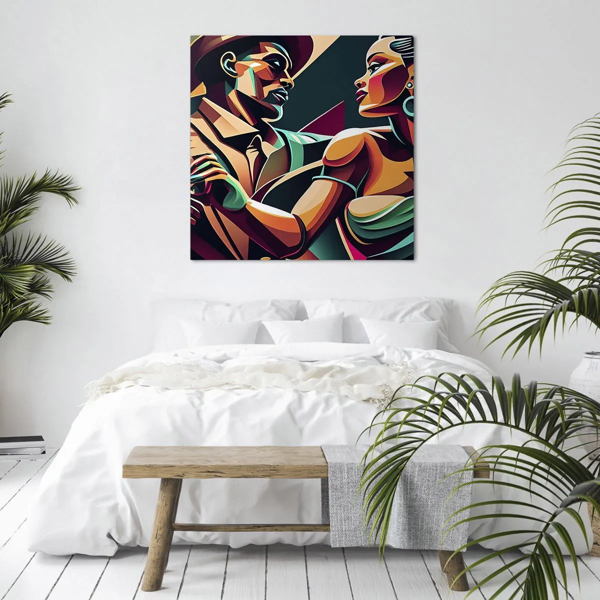 Impression sur toile - Image sur toile - Au rythme du coeur - 60x60 cm