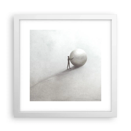 Affiche dans un cadre blanc - Poster - Jeu de la vie - 30x30 cm