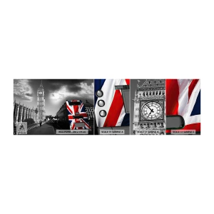 Échantillon De Papier Peint Standard Eco - Fière et grande - Ville, Londres, Autobus de Londres - 100x30 cm