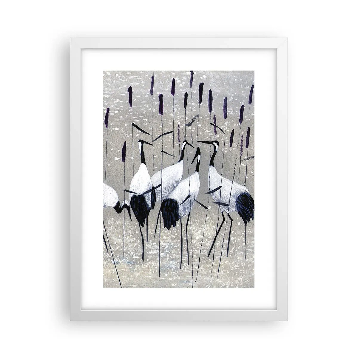 Affiche dans un cadre blanc - Poster - Parmi les siens - 30x40 cm