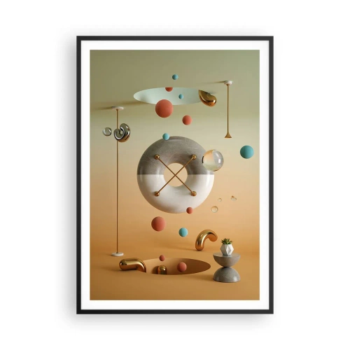Affiche dans un cadre noir - Poster - Tout peut arriver - 70x100 cm