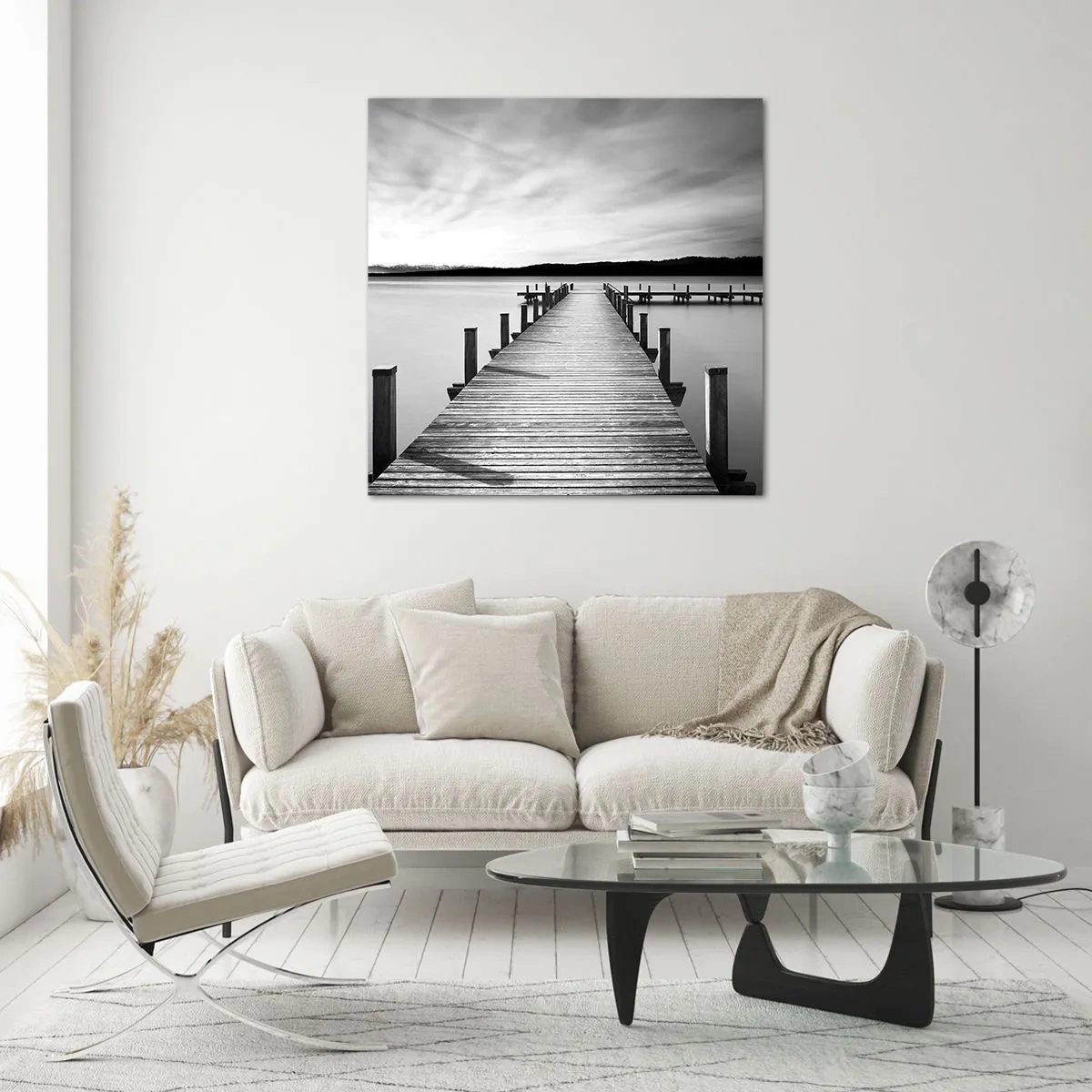 Impression sur verre - Image sur verre - Au point d'eau - la paix - 40x40 cm