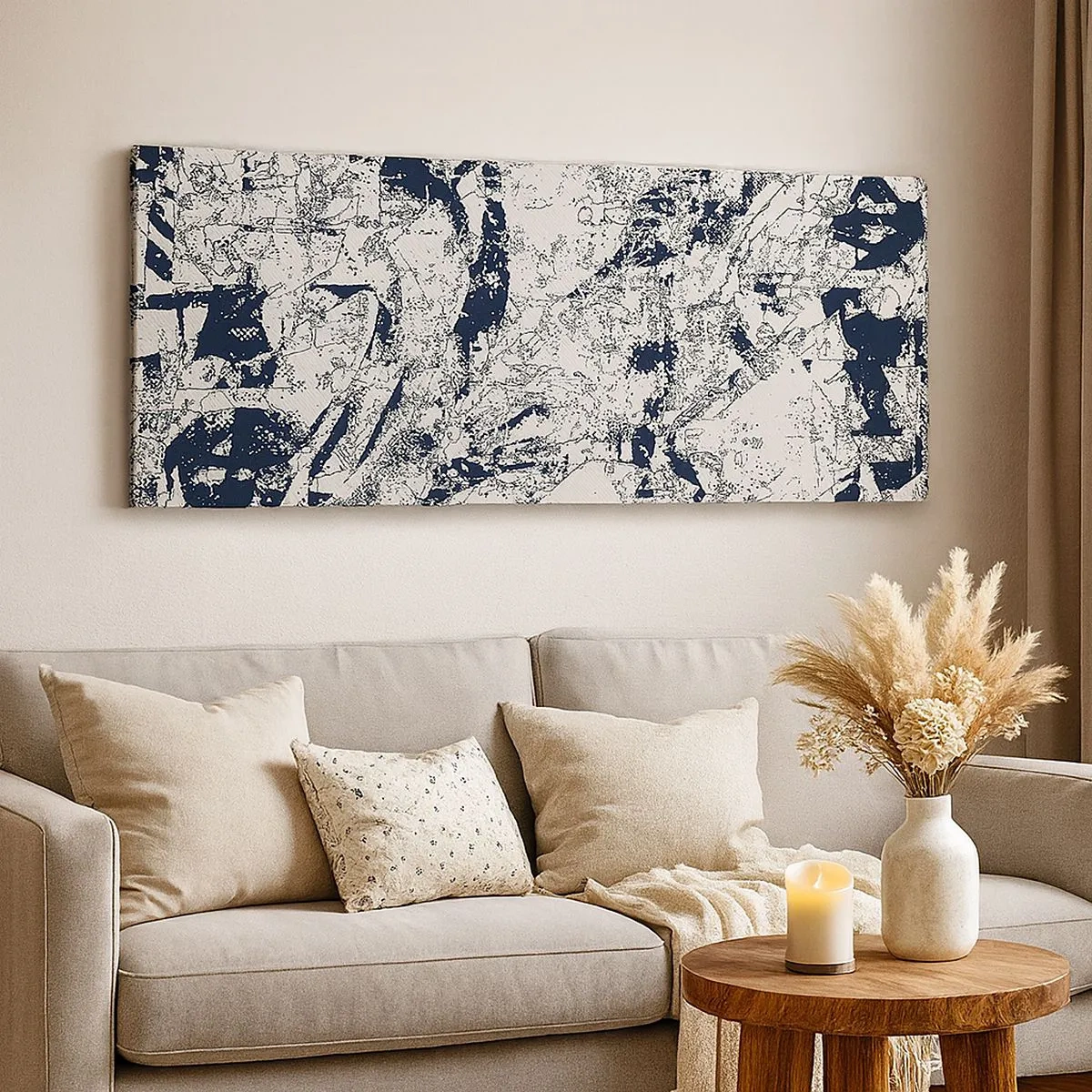 Impression sur toile - Image sur toile - Interpénétration des contraires - 100x40 cm