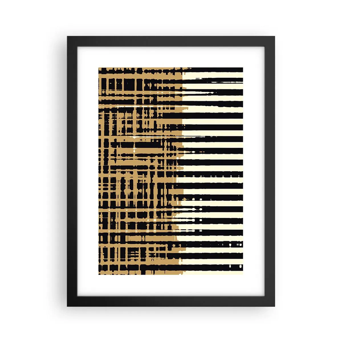 Affiche dans un cadre noir - Poster - Abstraction architecturale - 30x40 cm