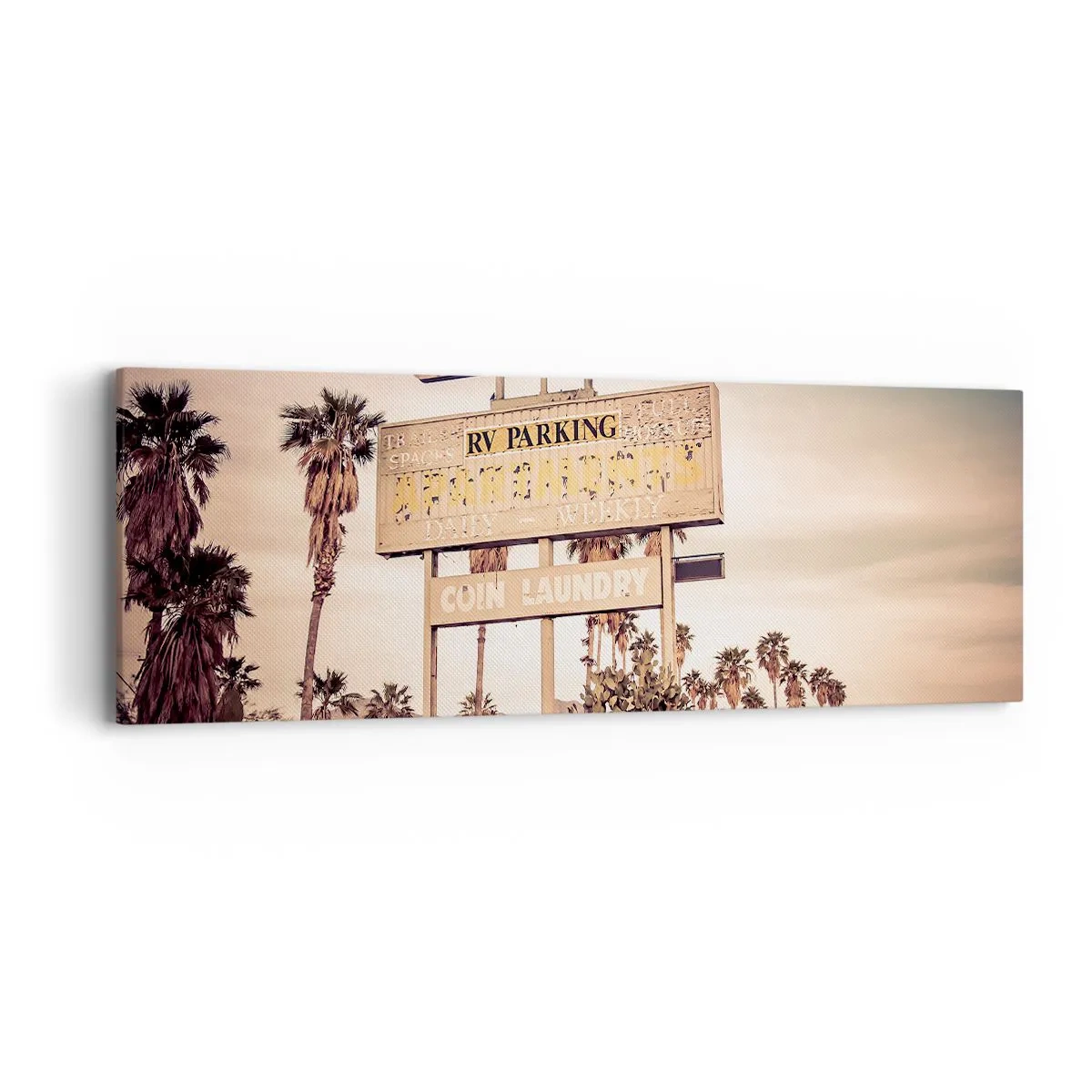 Impression sur toile - Image sur toile - Ici, le temps s'est arrêté - 90x30 cm