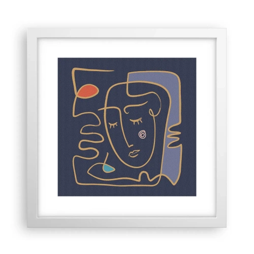 Affiche dans un cadre blanc - Poster - En réflexion - 30x30 cm
