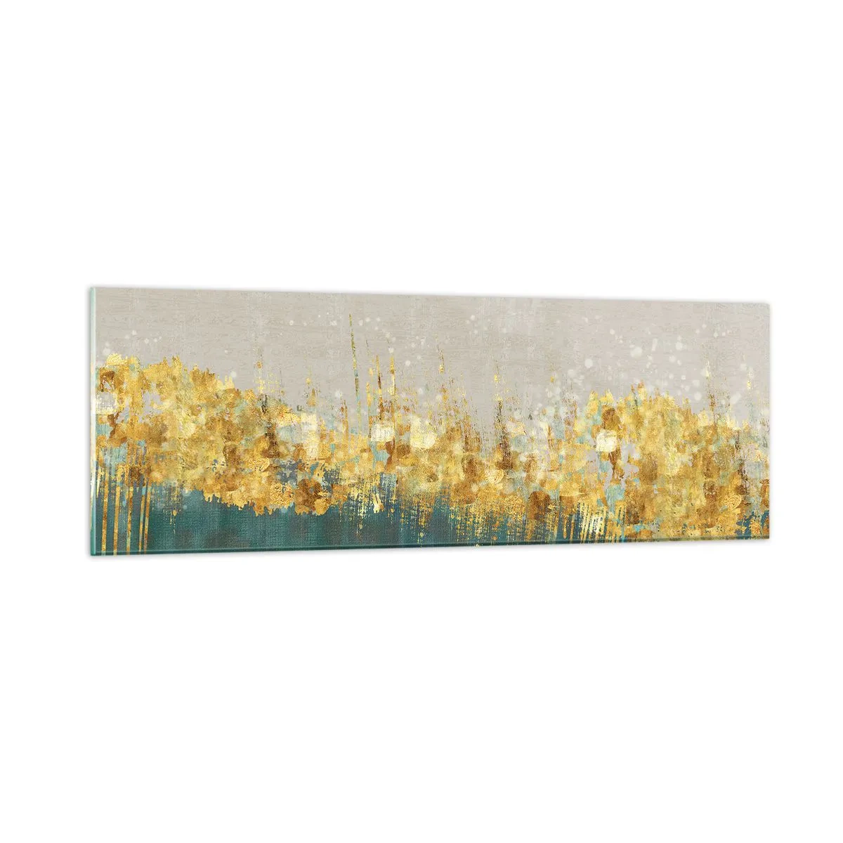 Impression sur verre - Image sur verre - La frontière dorée - 90x30 cm