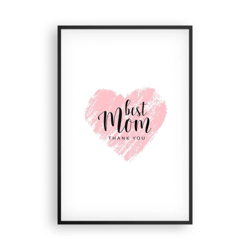 Affiche dans un cadre noir - Poster - Toujours au bon moment - 61x91 cm