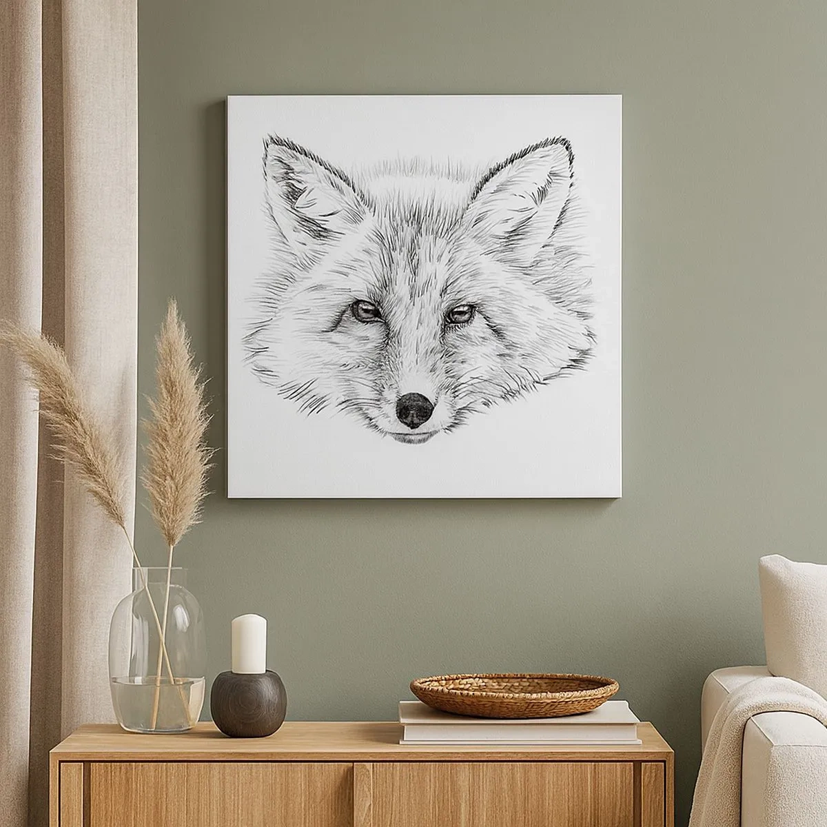 Impression sur toile - Image sur toile - Ces yeux peuvent-ils mentir ? - 30x30 cm