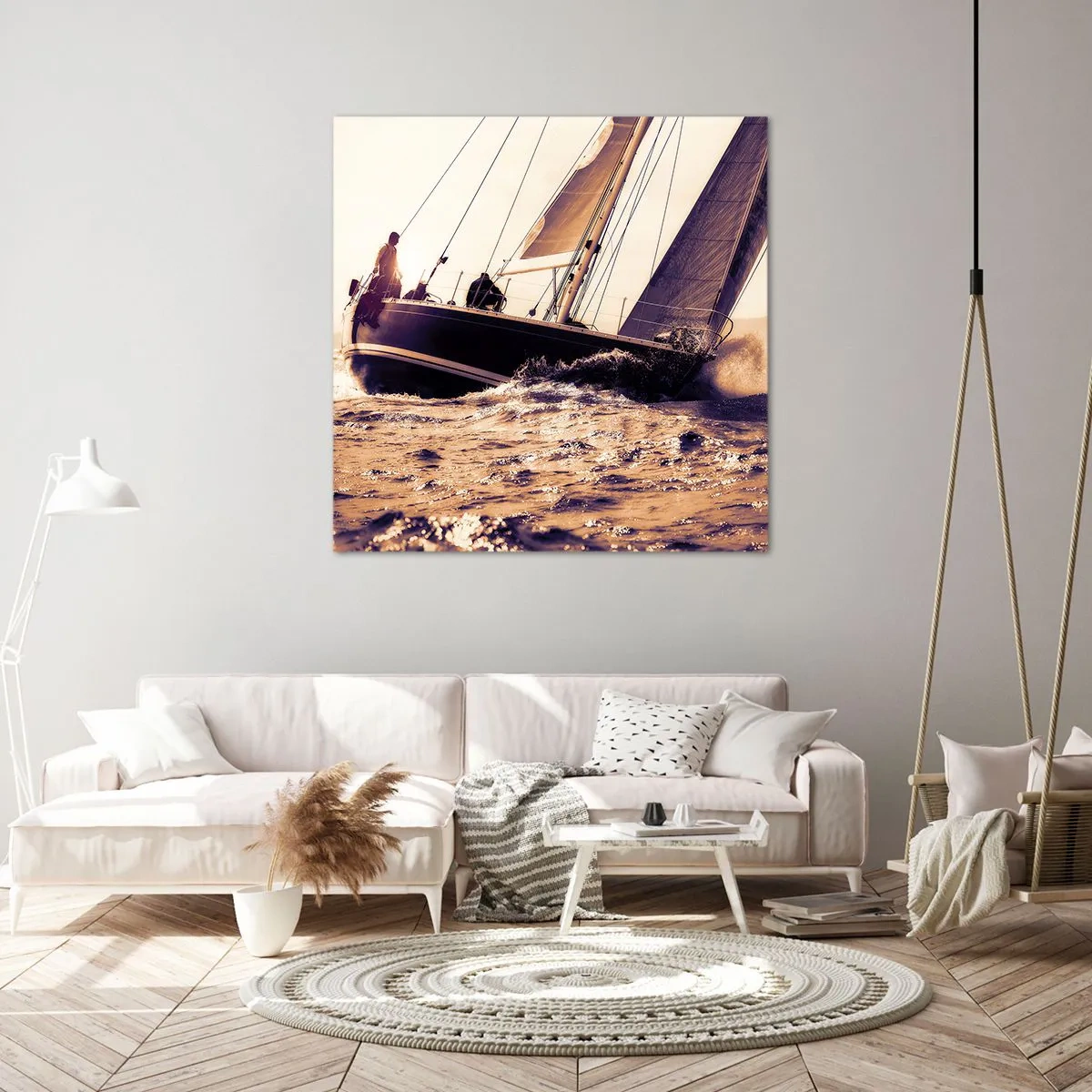 Impression sur toile - Image sur toile - Navigue, marin - 50x50 cm