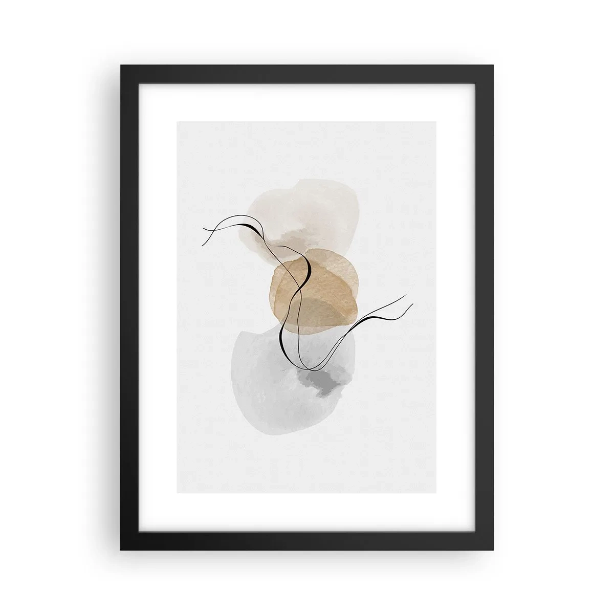 Affiche dans un cadre noir - Poster - Perles d'air - 30x40 cm