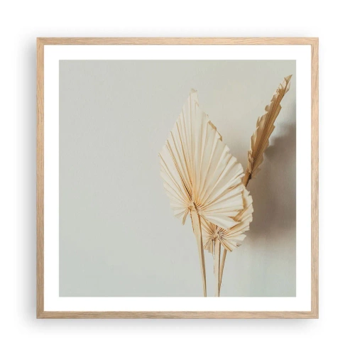 Affiche dans un chêne clair - Poster - Quand tu dois t’apaiser - 60x60 cm