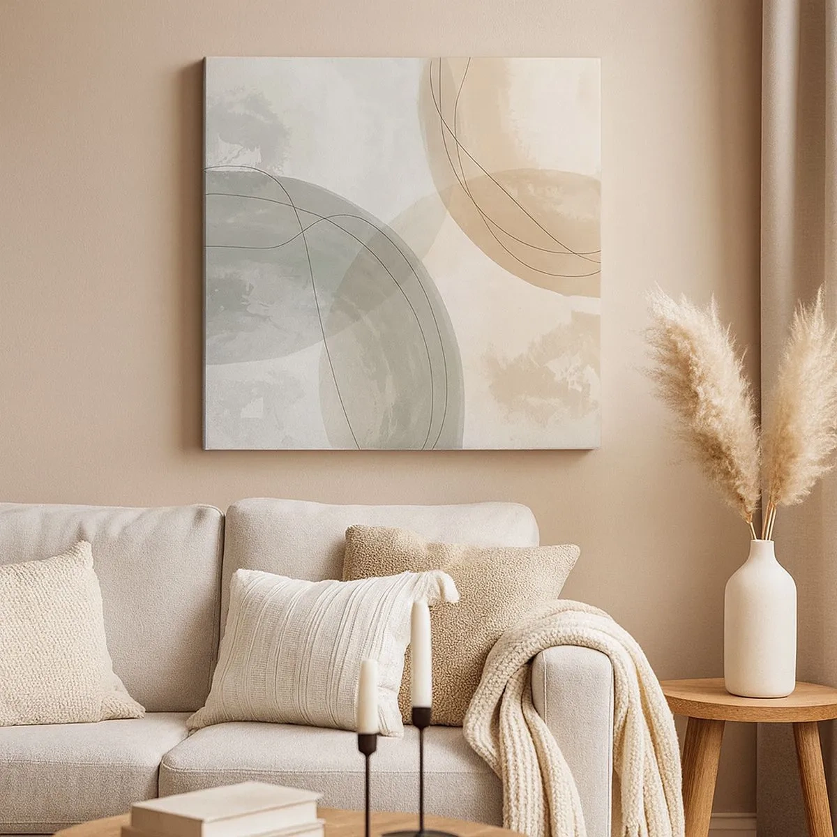 Impression sur toile - Image sur toile - Mondes pénétrants - 30x30 cm