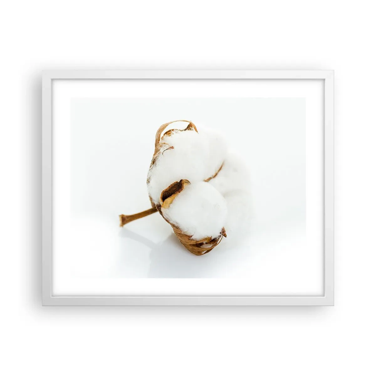 Affiche dans un cadre blanc - Poster - Doux par nature - 50x40 cm