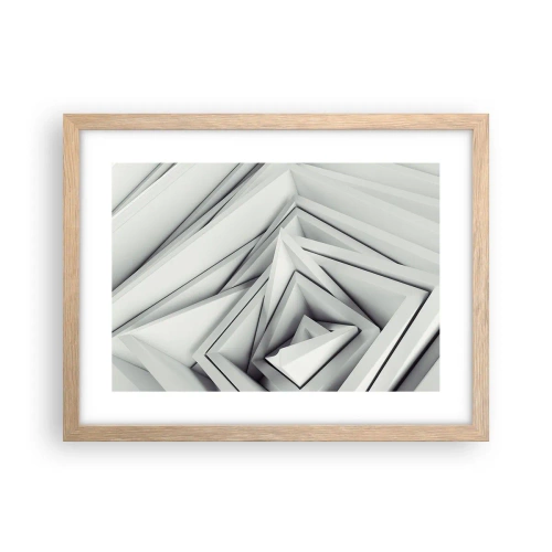 Affiche dans un chêne clair - Poster - Bourgeon d’angles vifs - 40x30 cm