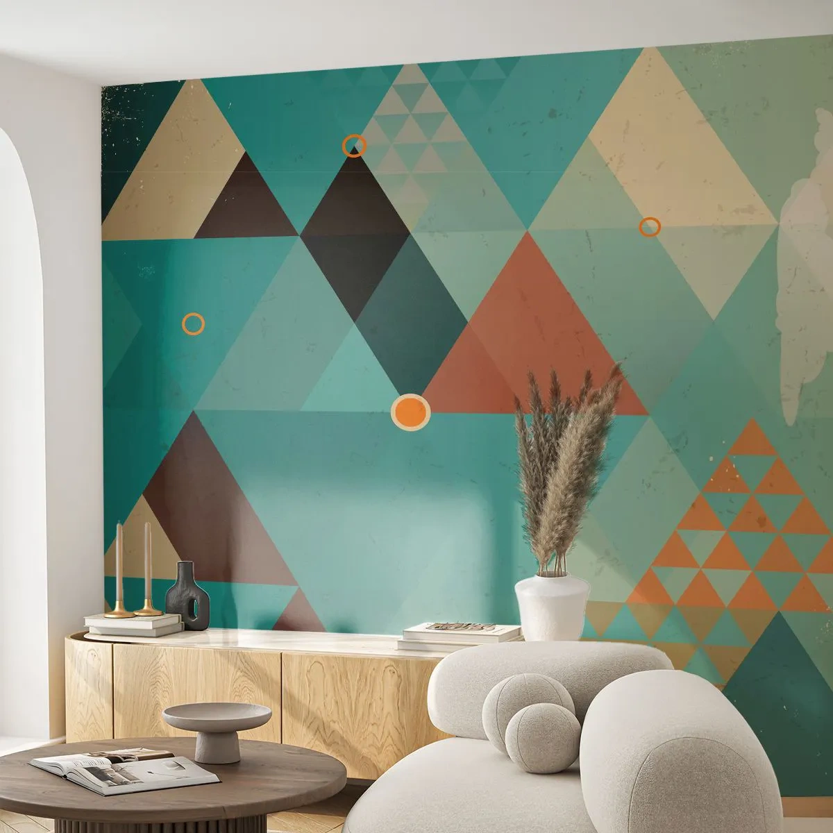 Papier Peint Photo Premium Canvas - Unité de la multiplicité, multiplicité de l'unité - Abstraction, Morceau, Modèle moderne - 350x256 cm