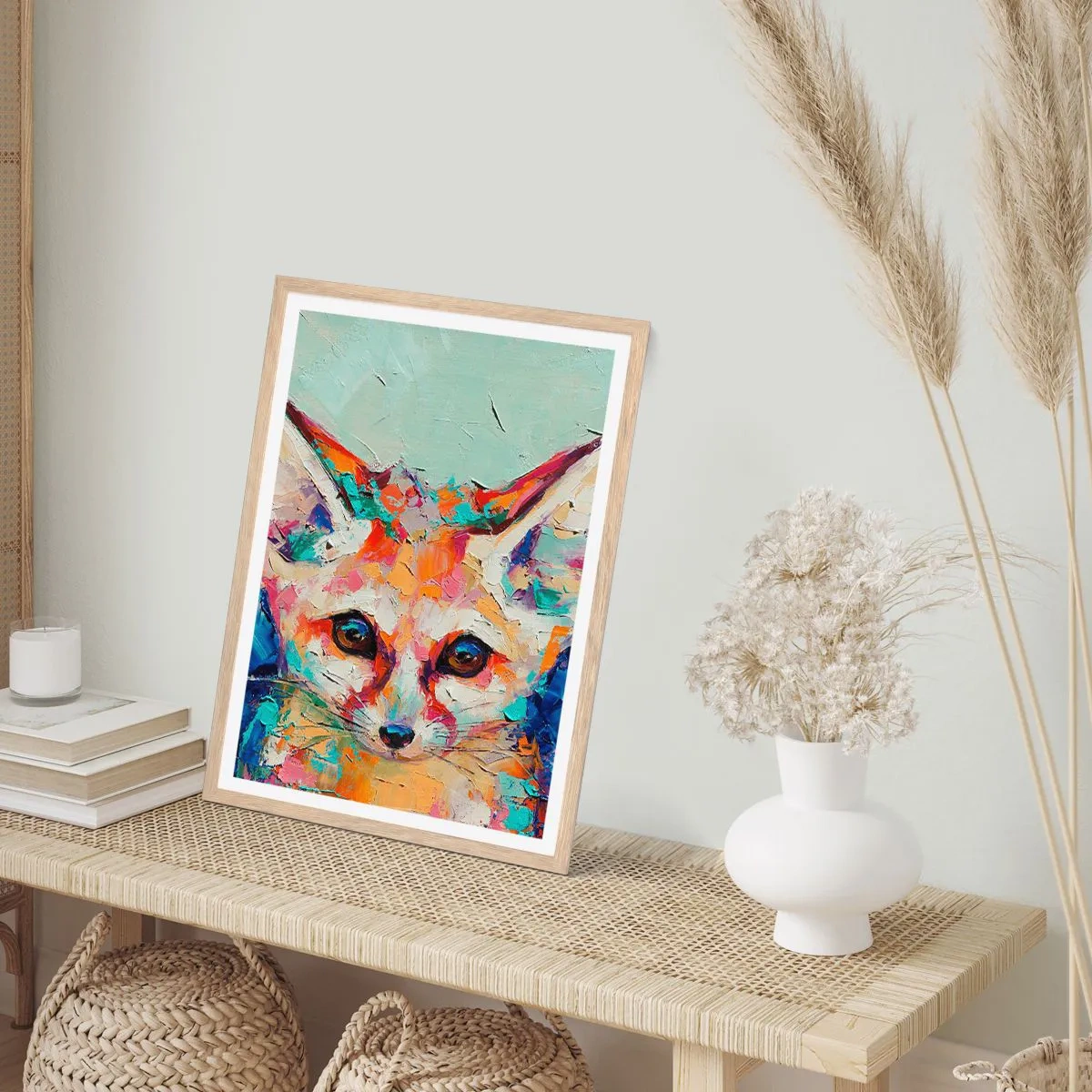 Affiche dans un chêne clair - Poster - Etes-vous prêts pour moi? - 61x91 cm