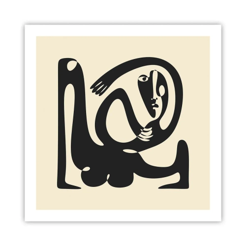 Affiche - Poster - Presque du Picasso - 60x60 cm