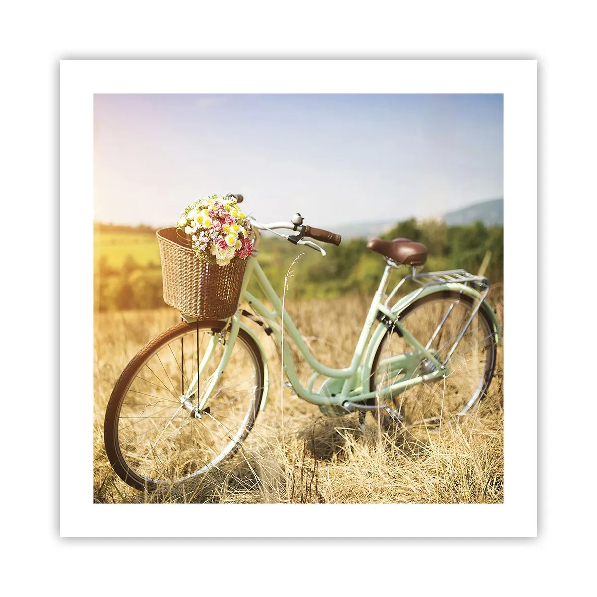 Affiche - Poster - Je vais rester un petit moment - 50x50 cm