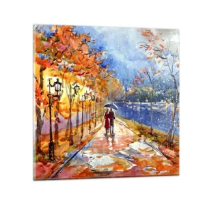 Impression sur verre - Image sur verre - Ensemble jusqu'au bout du temps - 30x30 cm