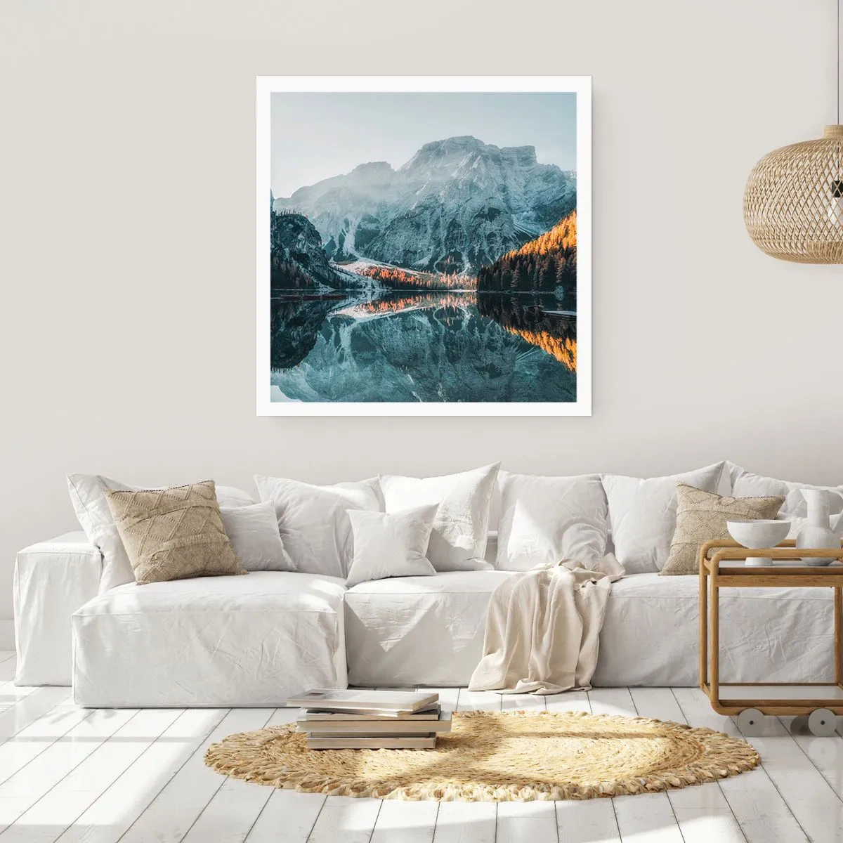 Affiche - Poster - Reflet de paysage - 60x60 cm