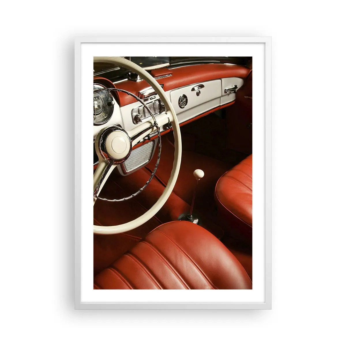 Affiche dans un cadre blanc - Poster - Luxe de style vintage - 50x70 cm