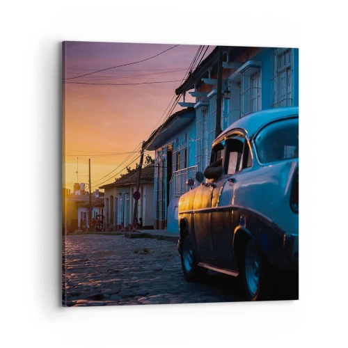 Impression sur toile - Image sur toile - Ici, le temps ralentit - 70x70 cm